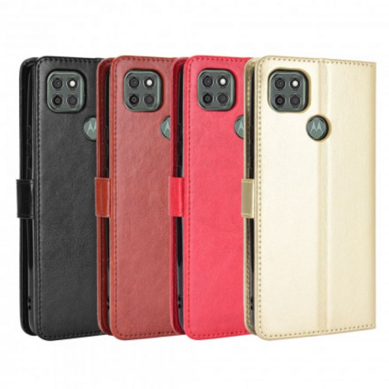Flip Cover Moto G9 Power Flashy Imiteret Læder