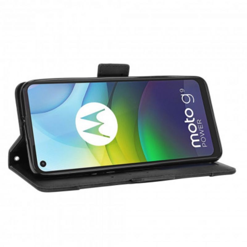 Flip Cover Moto G9 Power Førsteklasses Multikort