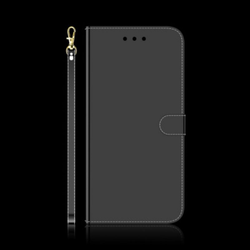 Flip Cover Moto G9 Power Imiteret Læderbetrækspejl