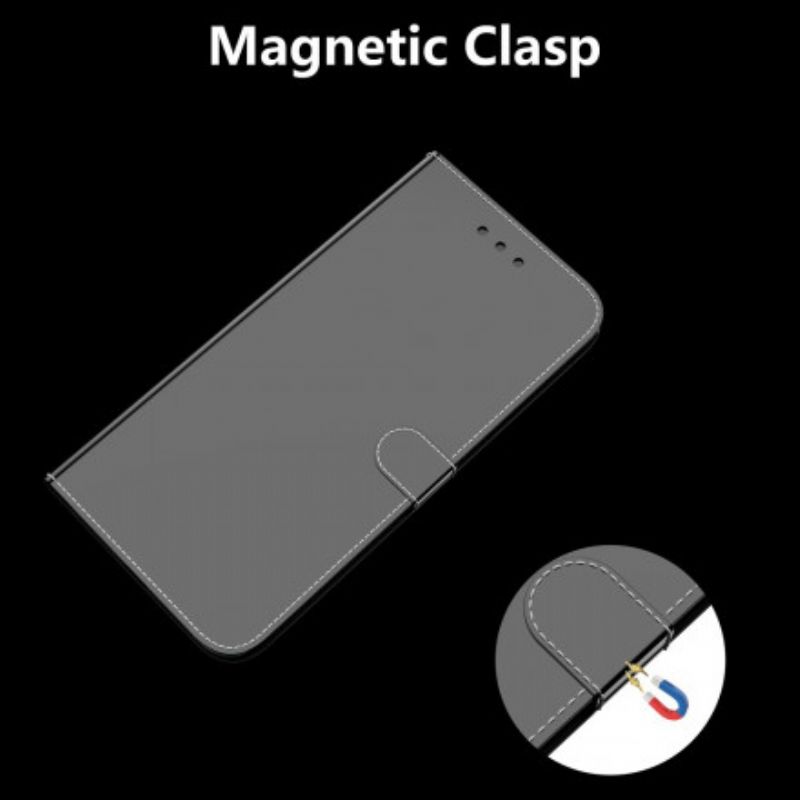 Flip Cover Moto G9 Power Imiteret Læderbetrækspejl