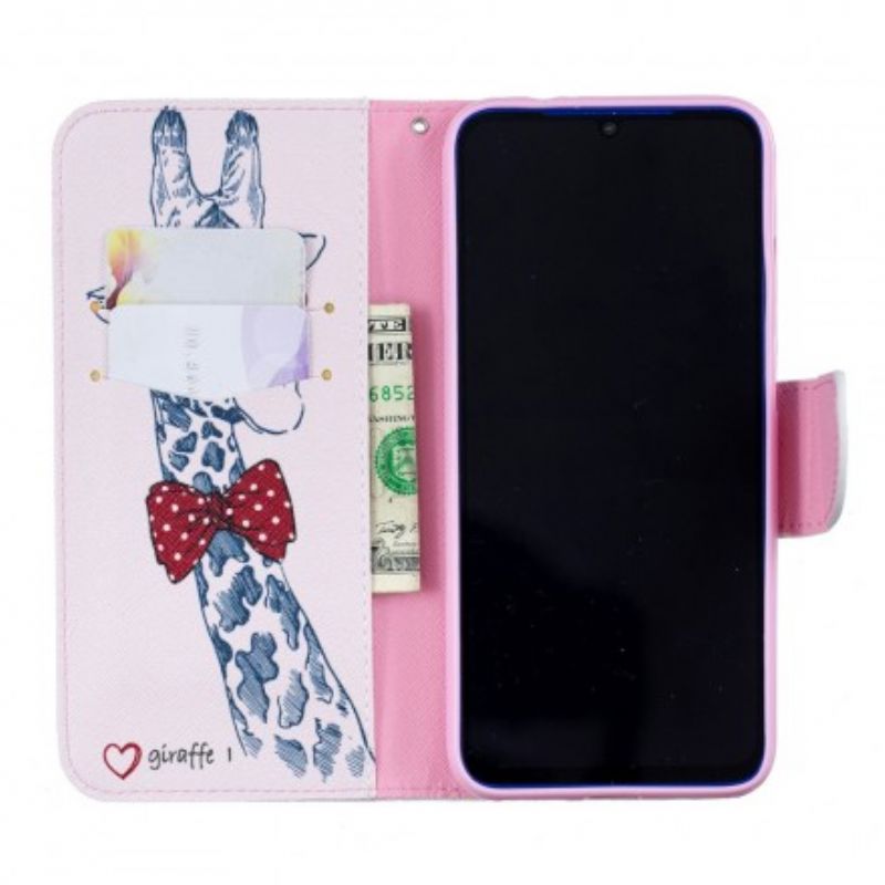 Flip Cover Xiaomi Redmi Note 7 Nørdet Giraf