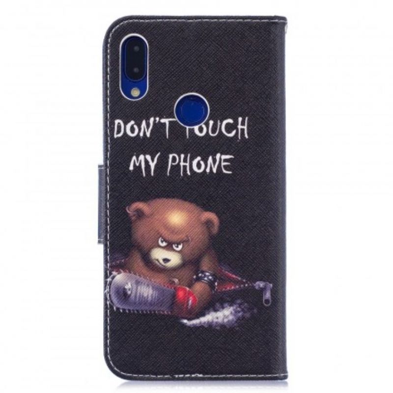 Læder Cover Xiaomi Redmi Note 7 Farlig Bjørn