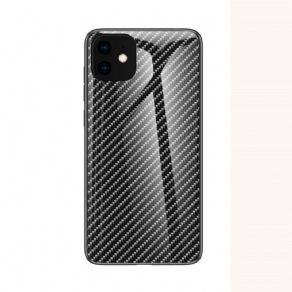 Cover iPhone 11 Pro Max Kulfiber Hærdet Glas