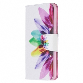 Flip Cover Xiaomi Redmi Note 8 Akvarelblomst