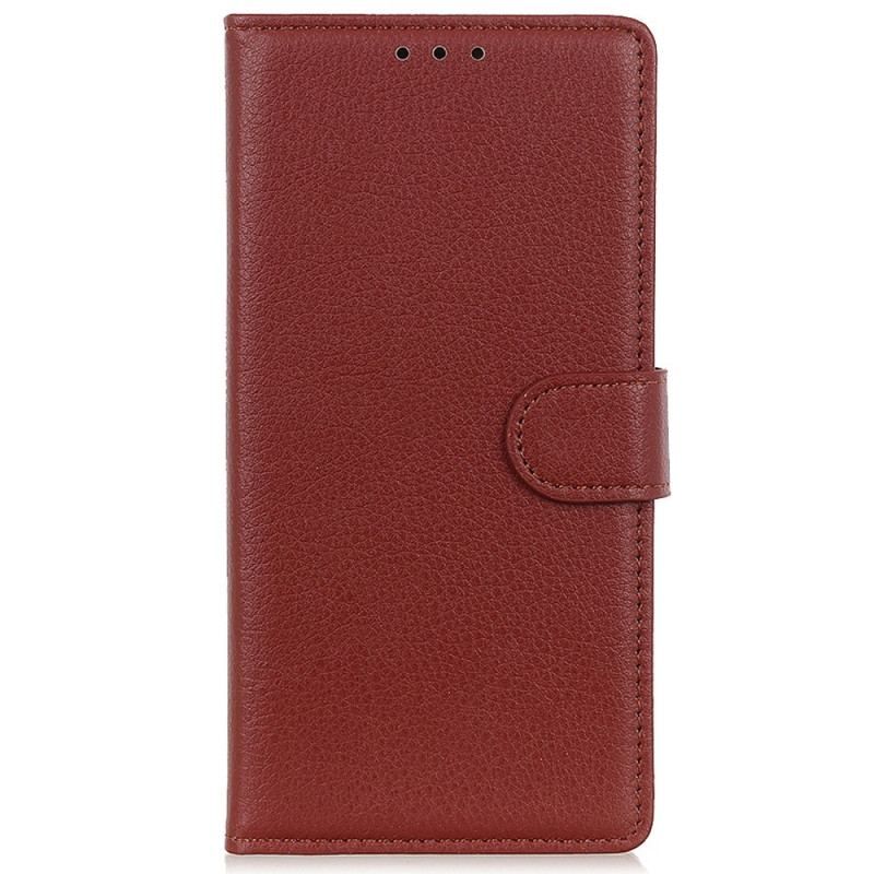 Læder Cover Samsung Galaxy M13 Traditionelt Imiteret Læder
