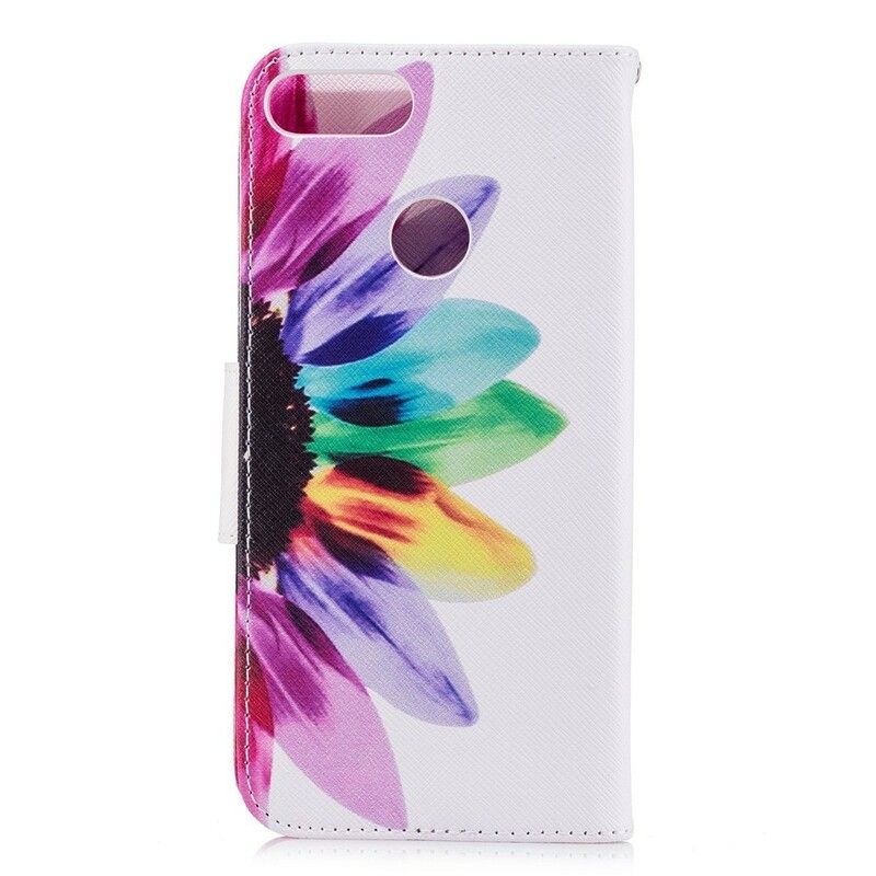 Flip Cover Huawei P Smart Akvarelblomst