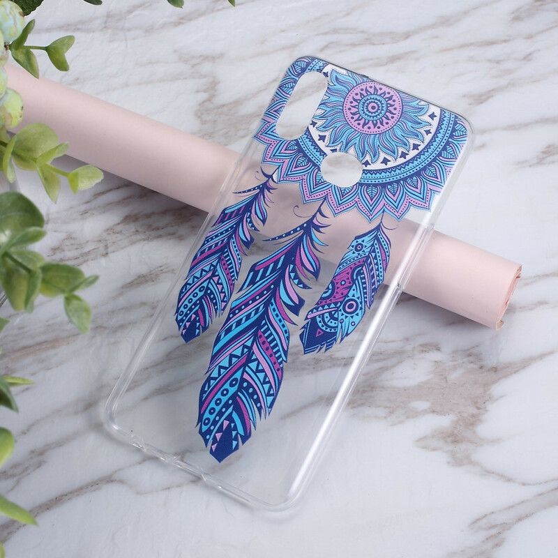 Cover Samsung Galaxy A10s Blå Fjer Drømmefanger
