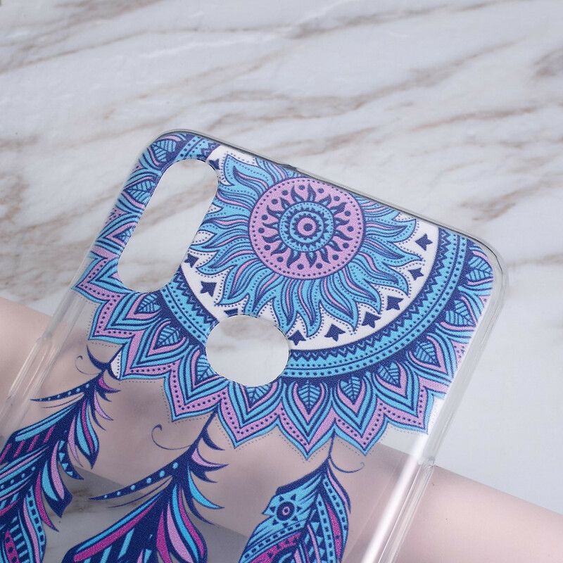 Cover Samsung Galaxy A10s Blå Fjer Drømmefanger