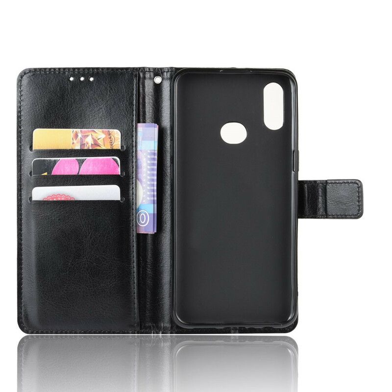 Flip Cover Samsung Galaxy A10s Flashy Imiteret Læder