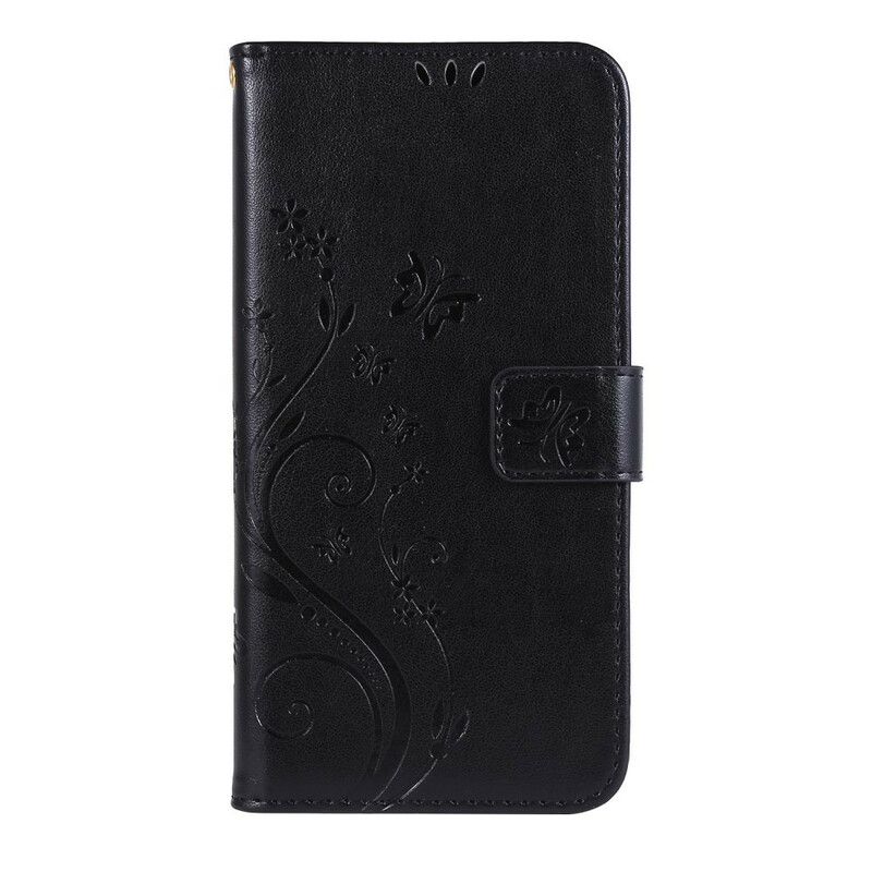 Flip Cover Samsung Galaxy A10s Sommerfugle Og Blomster