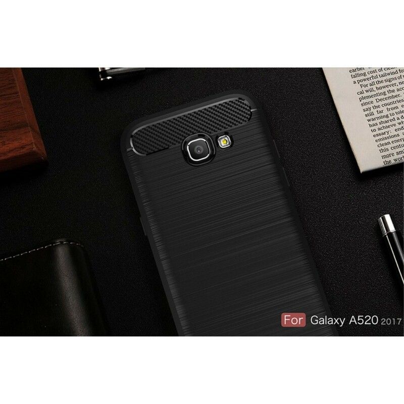 Cover Samsung Galaxy A5 2017 Børstet Kulfiber