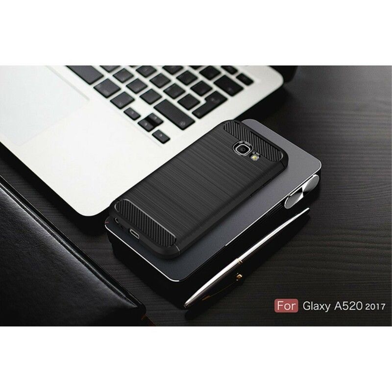 Cover Samsung Galaxy A5 2017 Børstet Kulfiber