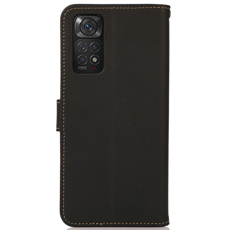 Flip Cover Xiaomi Redmi Note 11 / 11S Ægte Læder Khazneh Rfid