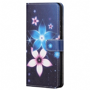 Flip Cover Xiaomi Redmi Note 11 / 11S Med Snor Måneblomstrem