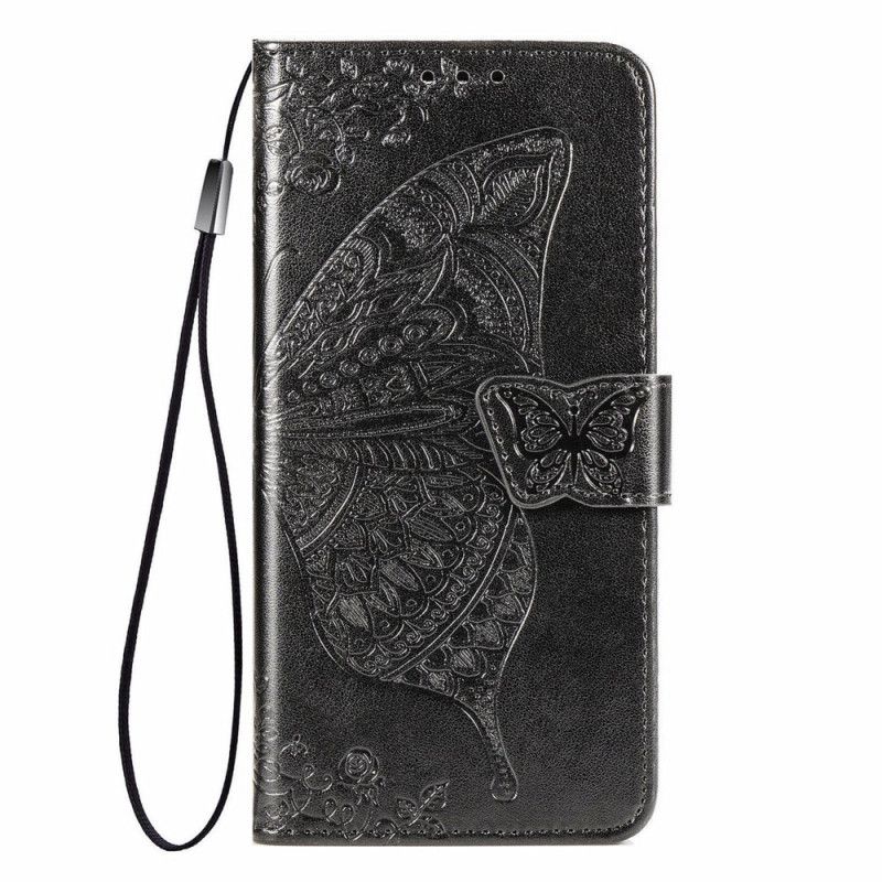 Læder Cover Xiaomi Redmi Note 11 / 11S Halv Sommerfugl