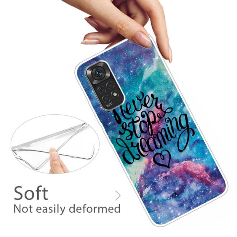 Mobilcover Xiaomi Redmi Note 11 / 11S Hold Aldrig Op Med At Drømme