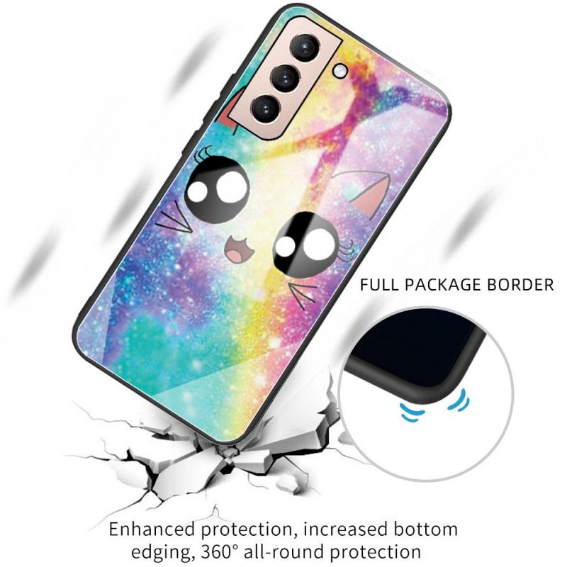 Cover Samsung Galaxy S22 Plus 5G Hærdet Glas Kat