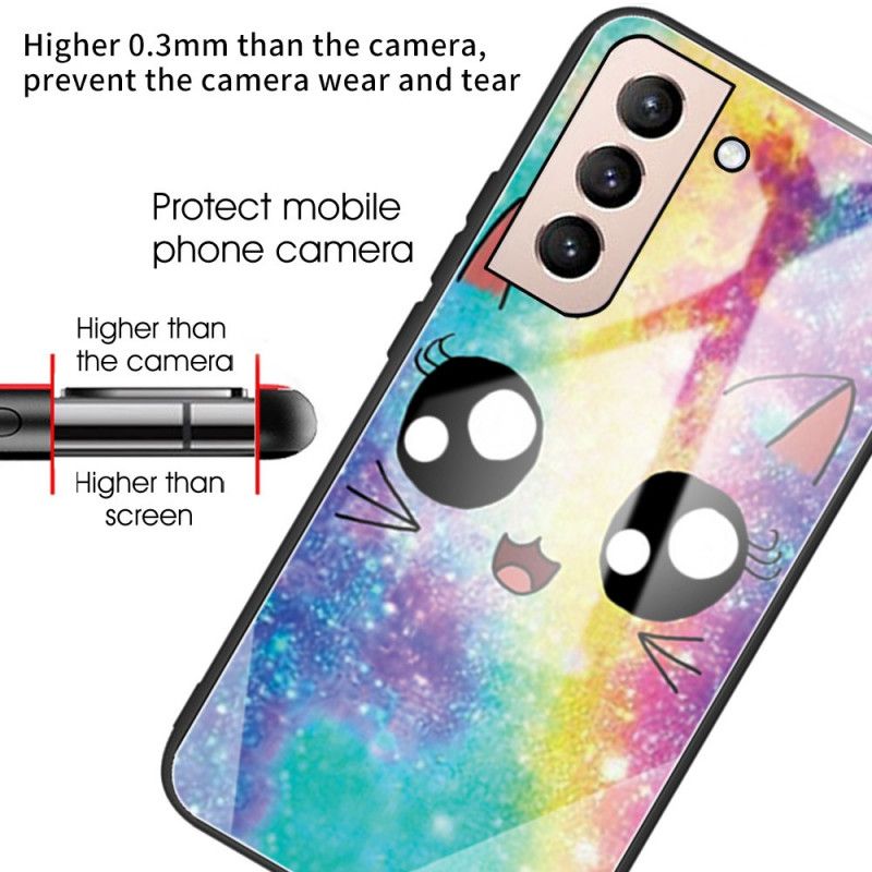 Cover Samsung Galaxy S22 Plus 5G Hærdet Glas Kat