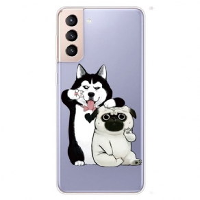 Cover Samsung Galaxy S22 Plus 5G Sjove Hunde