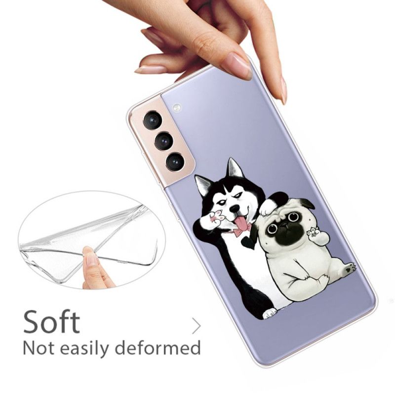 Cover Samsung Galaxy S22 Plus 5G Sjove Hunde