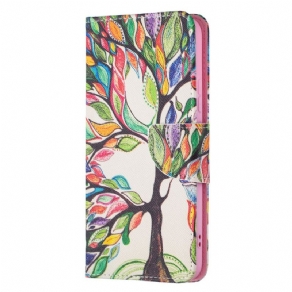 Flip Cover Samsung Galaxy S22 Plus 5G Farvet Træ