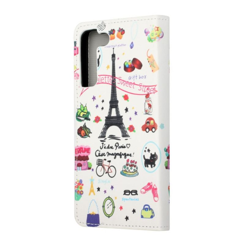 Flip Cover Samsung Galaxy S22 Plus 5G Jeg Elsker Paris