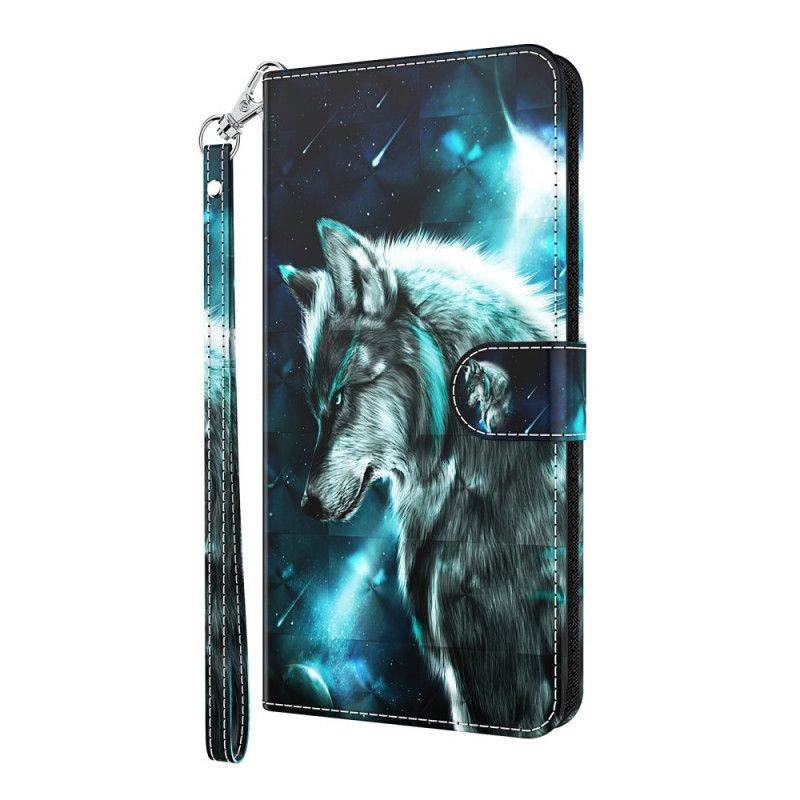 Flip Cover Samsung Galaxy S22 Plus 5G Majestætisk Ulv