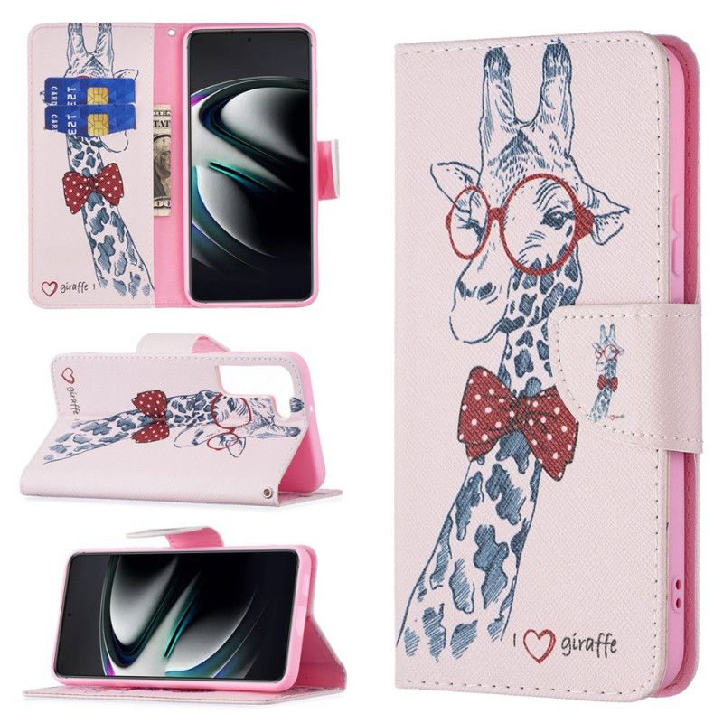 Flip Cover Samsung Galaxy S22 Plus 5G Nørdet Giraf