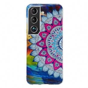 Mobilcover Samsung Galaxy S22 Plus 5G Fluorescerende Blomsterserie