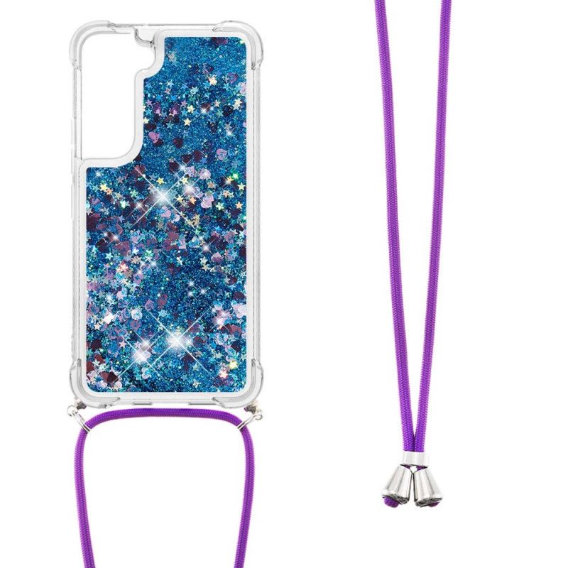 Mobilcover Samsung Galaxy S22 Plus 5G Pailletter Med Snor