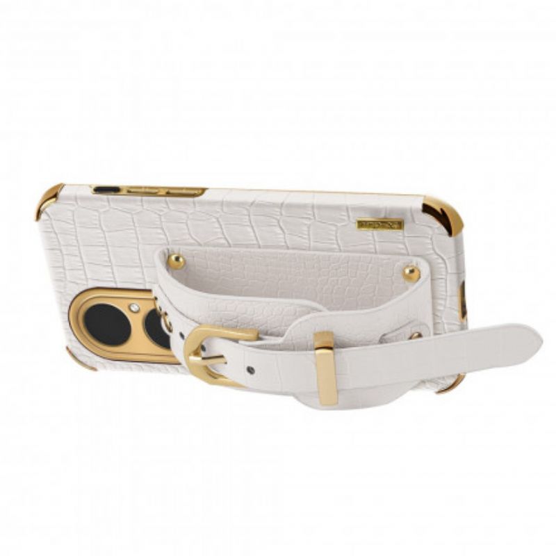 Cover Huawei P50 Pro Croc Armbånd