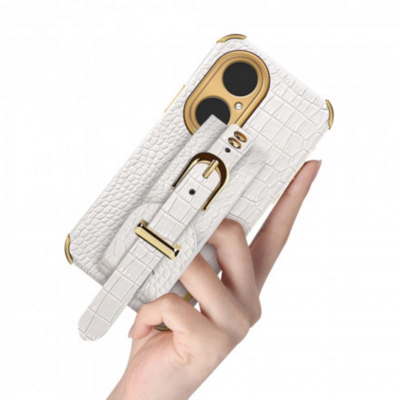 Cover Huawei P50 Pro Croc Armbånd