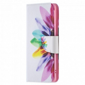 Flip Cover Huawei P50 Pro Akvarelblomst