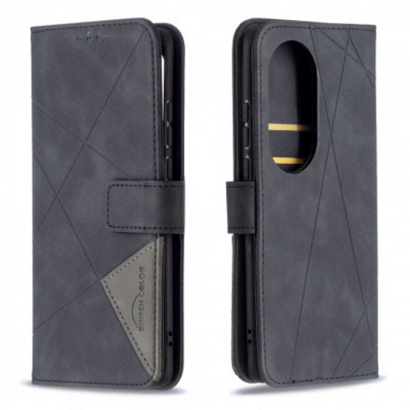 Flip Cover Huawei P50 Pro Binfen Farvetrekanter