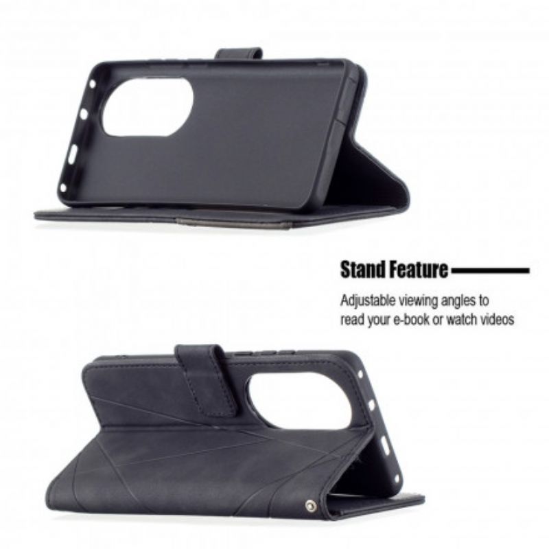Flip Cover Huawei P50 Pro Binfen Farvetrekanter