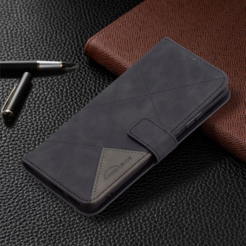 Flip Cover Huawei P50 Pro Binfen Farvetrekanter