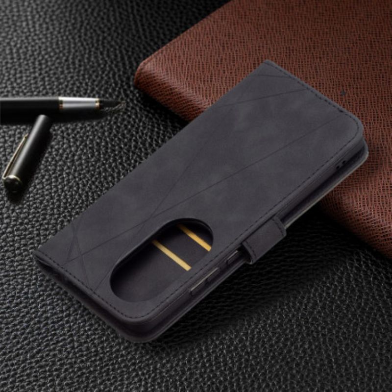 Flip Cover Huawei P50 Pro Binfen Farvetrekanter