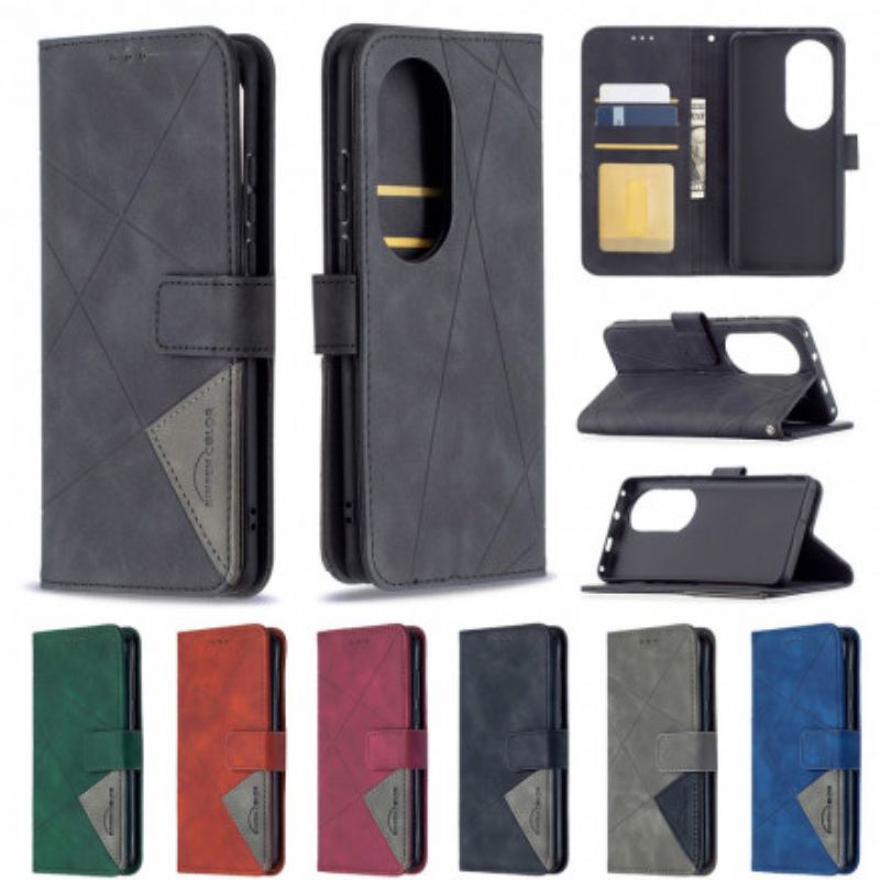 Flip Cover Huawei P50 Pro Binfen Farvetrekanter