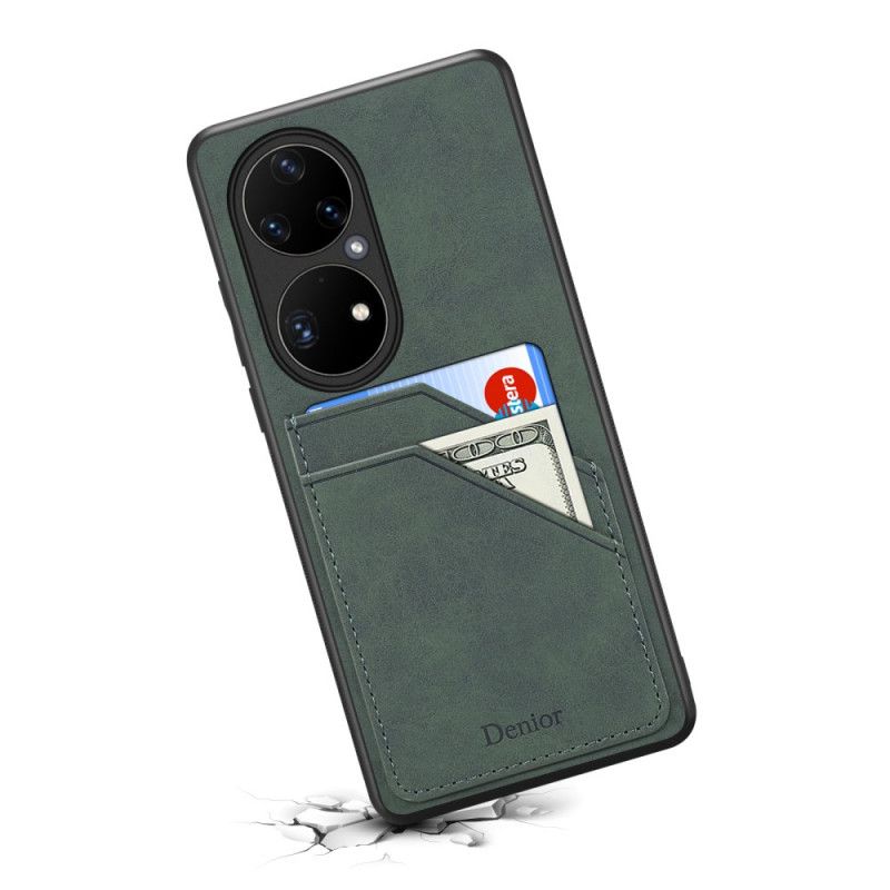 Mobilcover Huawei P50 Pro Denior Double Slot Card Holder