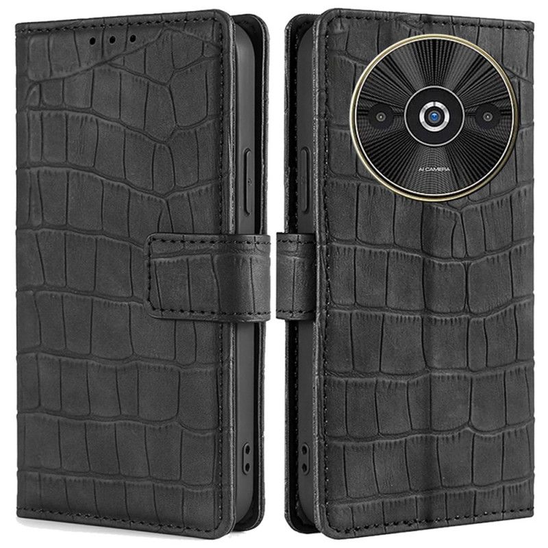 Læder Cover Poco C61 Telefon Etui Krokodilletekstur
