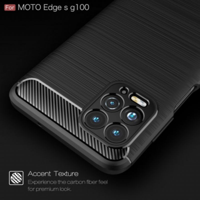 Cover Moto G100 Børstet Kulfiber