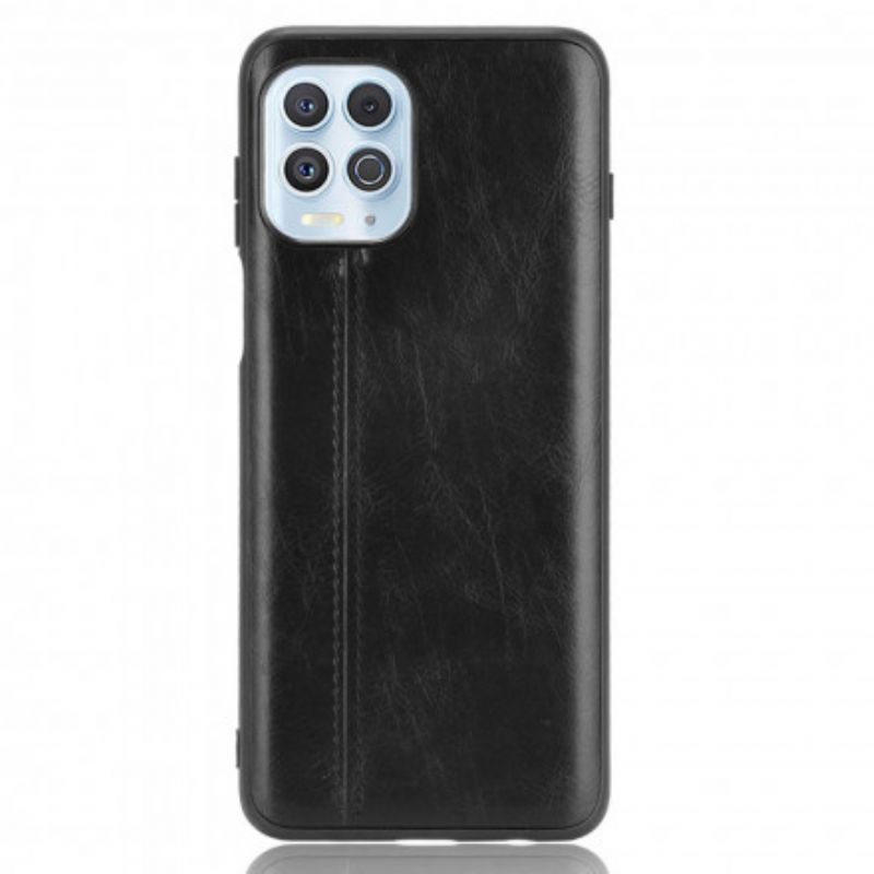 Cover Moto G100 Søm Lædereffekt