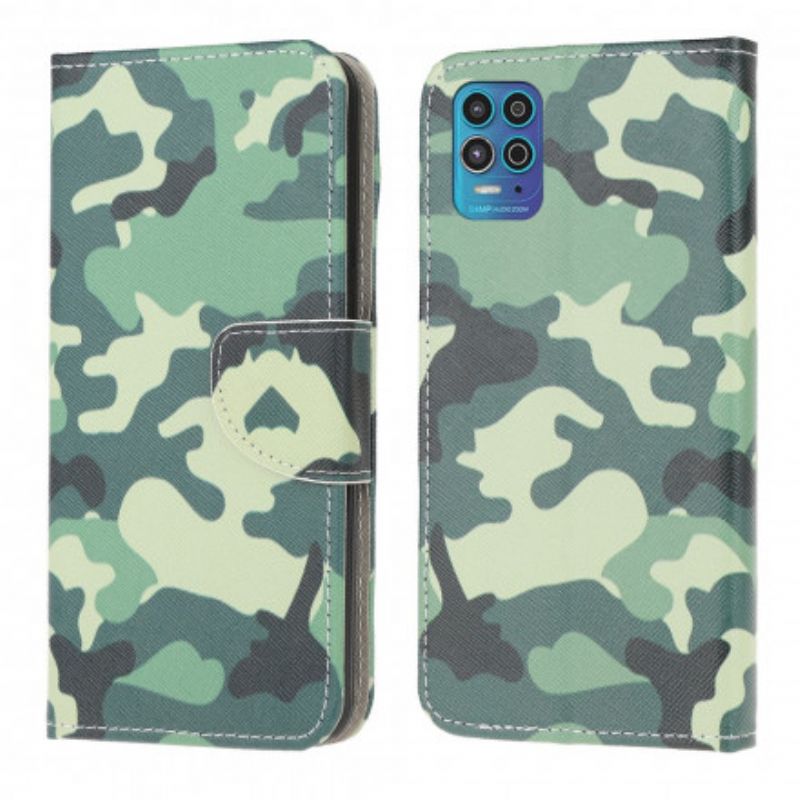 Flip Cover Moto G100 Militær Camouflage