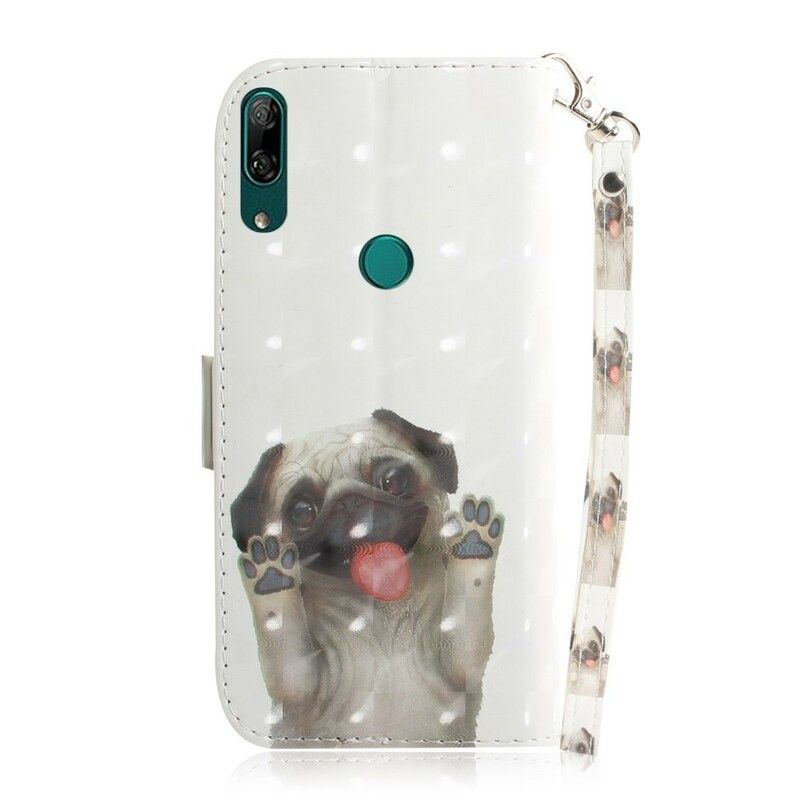 Flip Cover Huawei P Smart Z / Honor 9X Med Snor Elsk Min Hund Med Rem