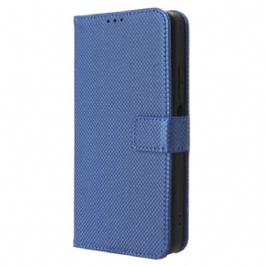 Flip Cover Xiaomi Redmi Note 12 4G Med Snor Stilfuldt Strappy Imiteret Læder
