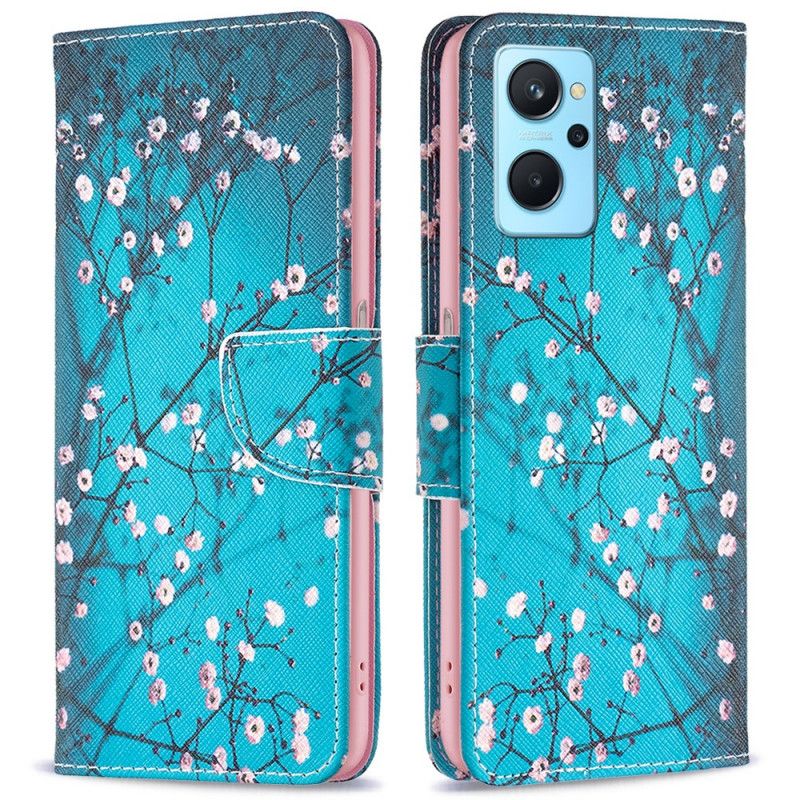 Flip Cover Realme 9i Farvet Træ