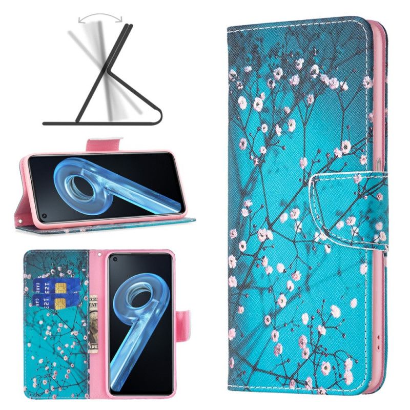 Flip Cover Realme 9i Farvet Træ