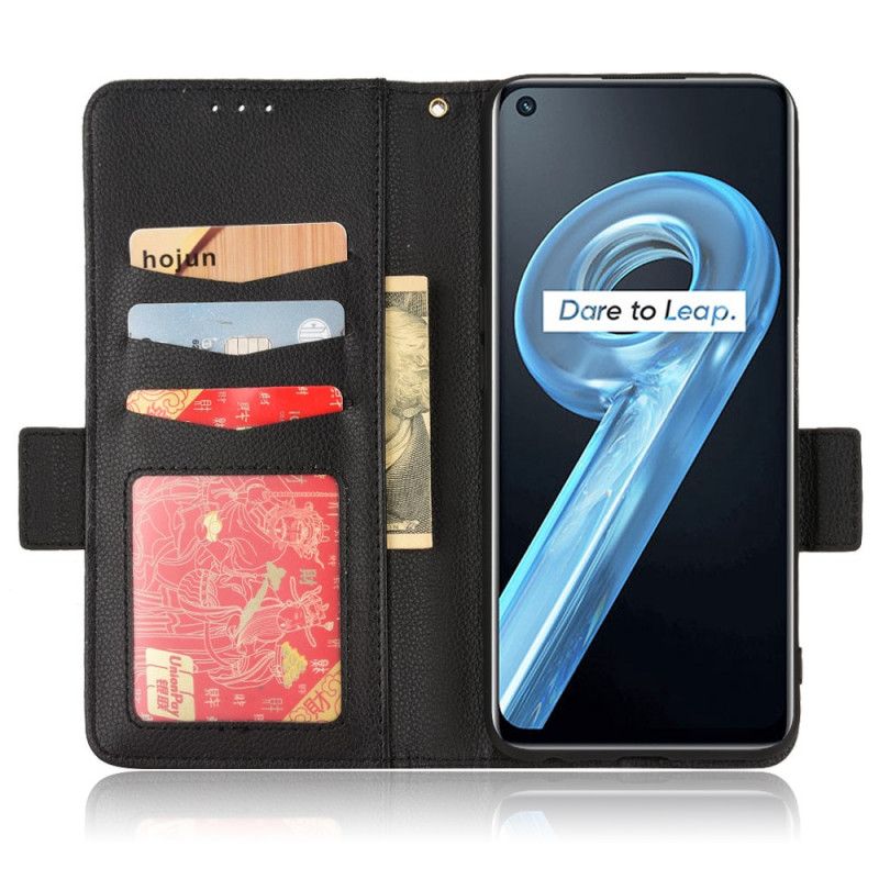 Flip Cover Realme 9i Faux Læder Litchi