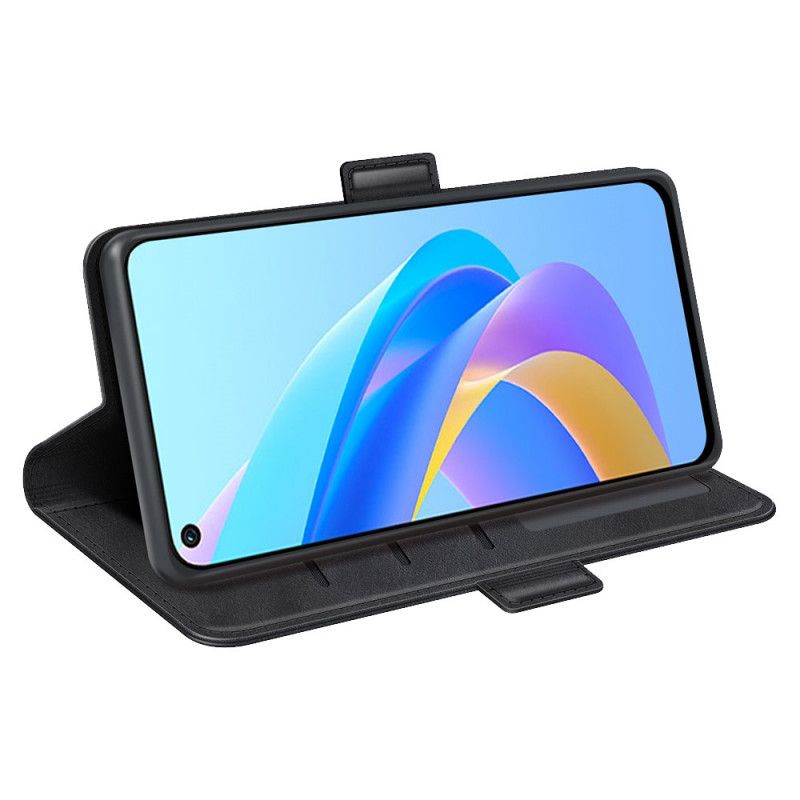 Flip Cover Realme 9i Imiteret Læder Med Skrå Kortholder