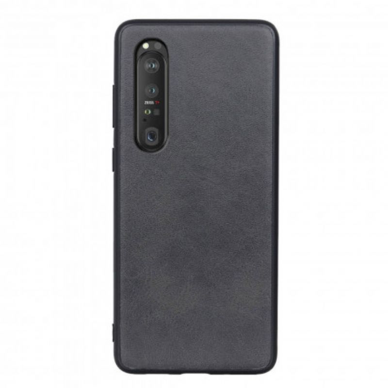 Cover Sony Xperia 1 III Lædereffekt